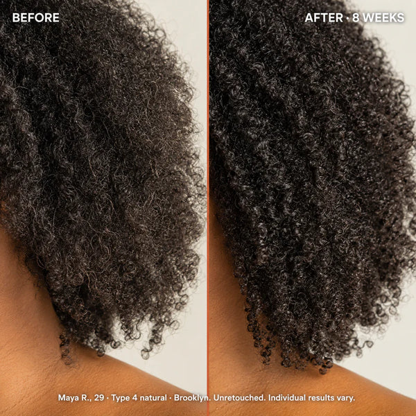 Jasmine's edges before beginning her Batana routine