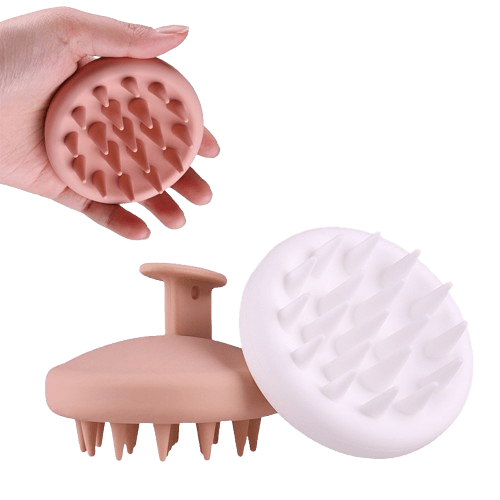 Silicone Scalp Massager routine step 2